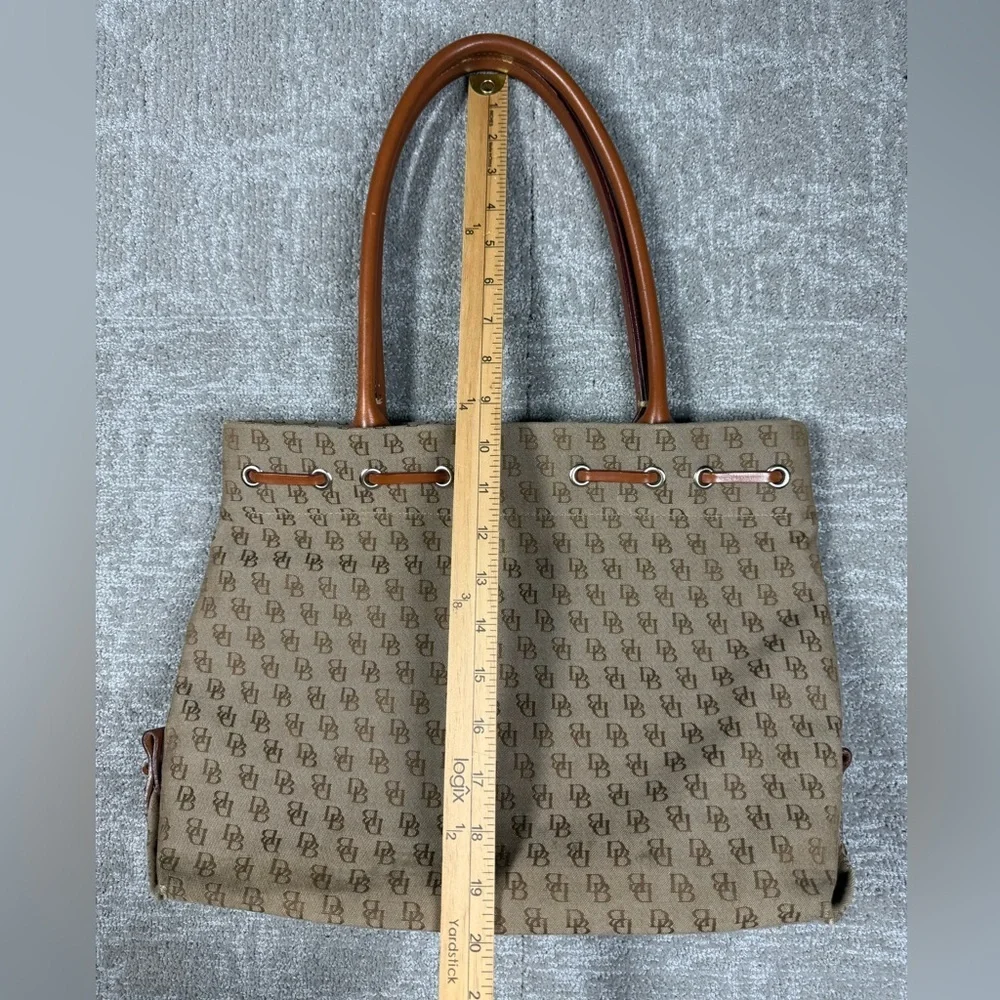 Dooney and Bourke Signature Canvas Tassel Tote